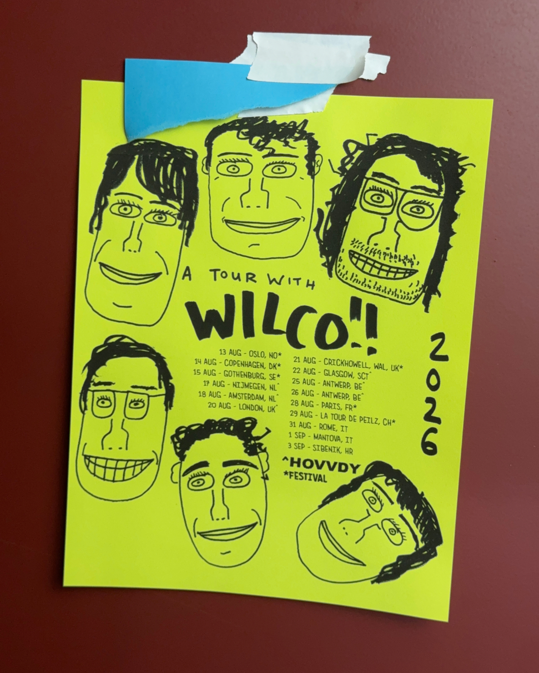 Wilco An Evening With Wilco Tour Poster 2026